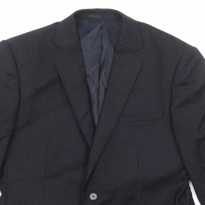 Mens UK Size 38 French Connection Regular Black Suit Jacket