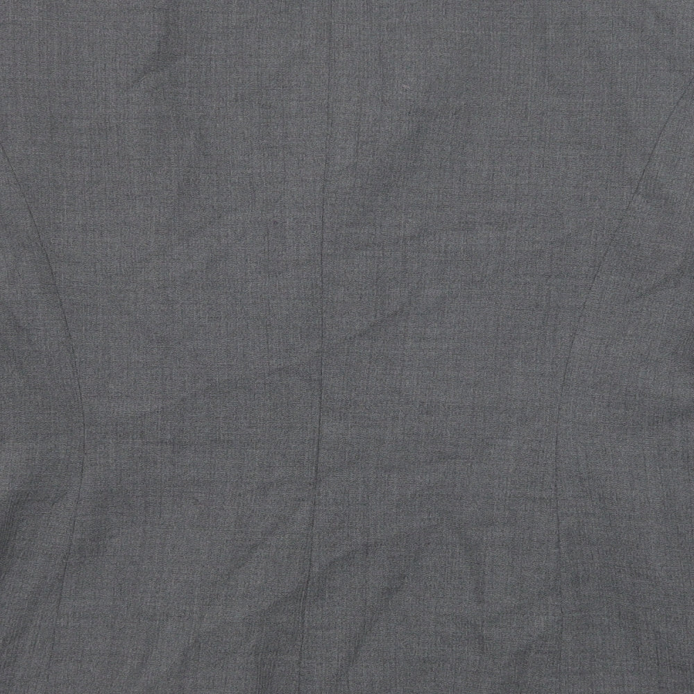 Brand and care label for Paul Seperates women’s grey polyester jacket suit jacket, size UK 16