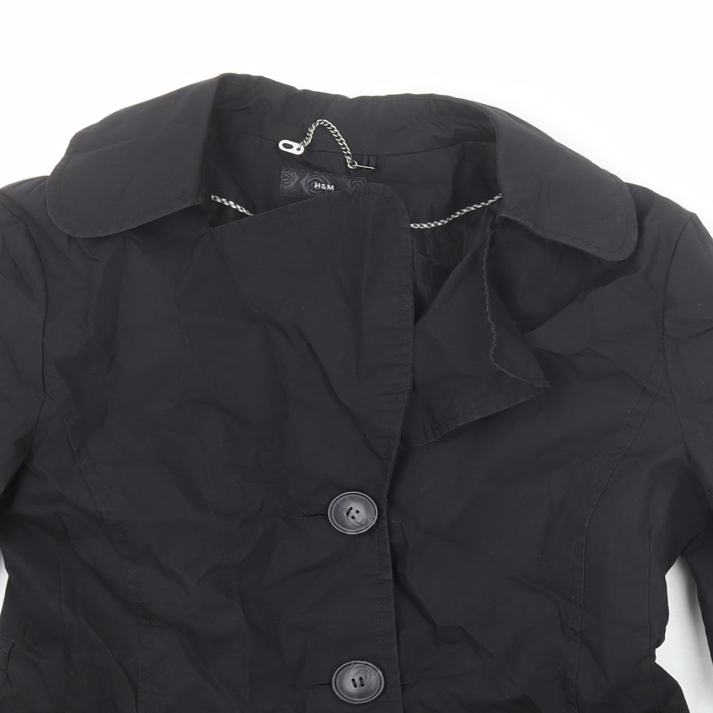 Womens UK Size 8 H&M Black Jacket
