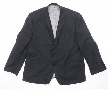 Mens UK Size 48 Performance Suit Regular Blue Suit Jacket
