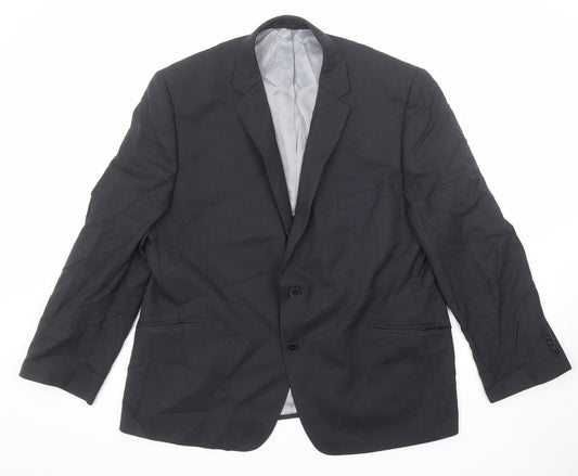 Mens UK Size 48 Performance Suit Regular Blue Suit Jacket