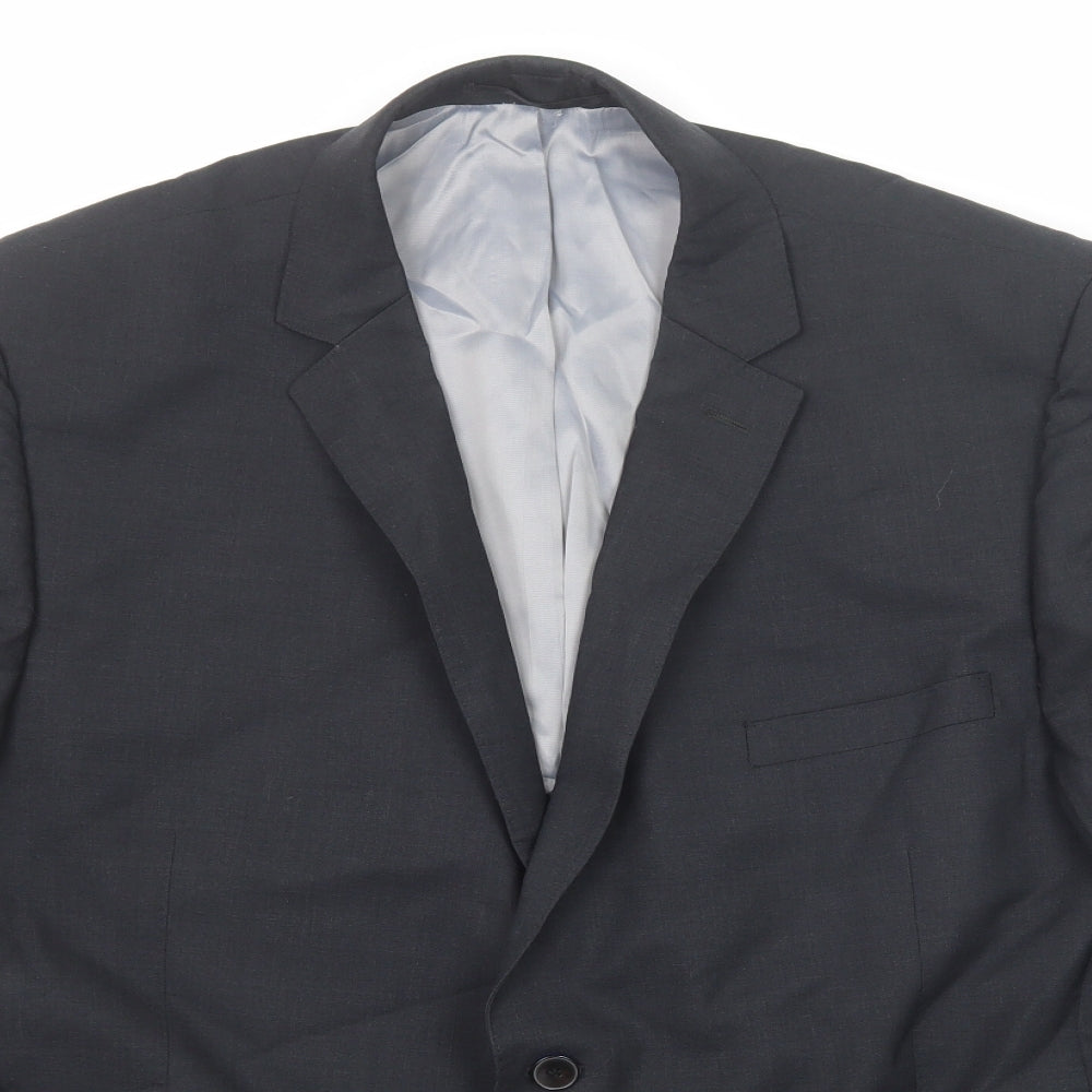 Mens UK Size 48 Performance Suit Regular Blue Suit Jacket