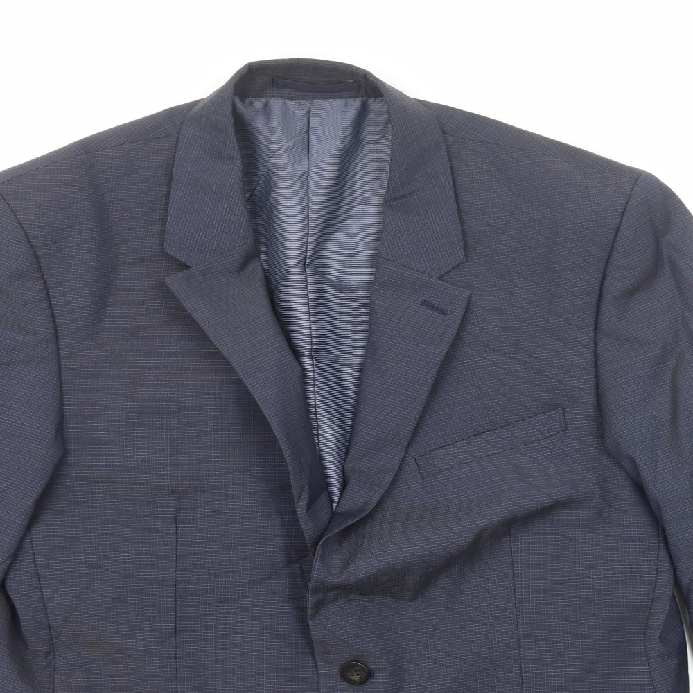 Autograph Mens Blue Wool Jacket Suit Jacket Size 42 Regular