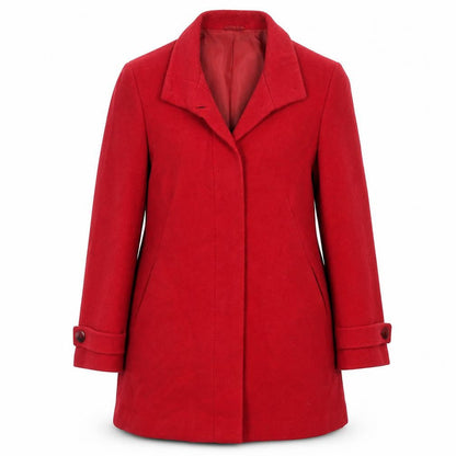 Womens UK Size 14 BHS Red Overcoat