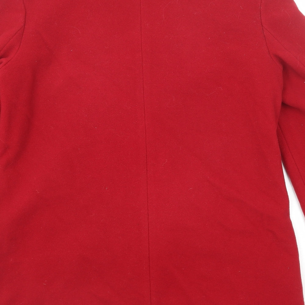 Womens UK Size 14 BHS Red Overcoat