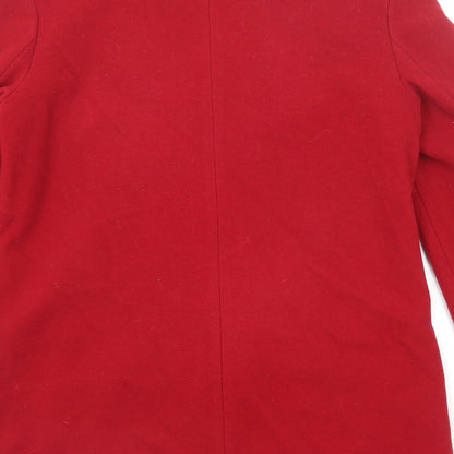 Womens UK Size 14 BHS Red Overcoat