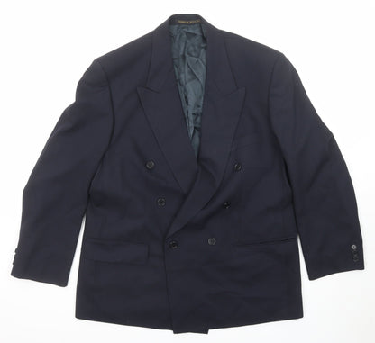 Mens UK Size 42 Marks and Spencer Regular Blue Suit Jacket