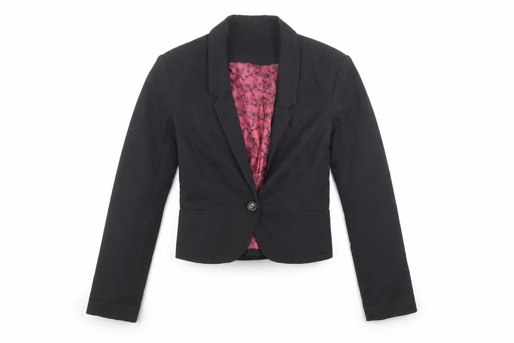 Divided by H&M Womens Black Jacket Blazer Size 6 Button