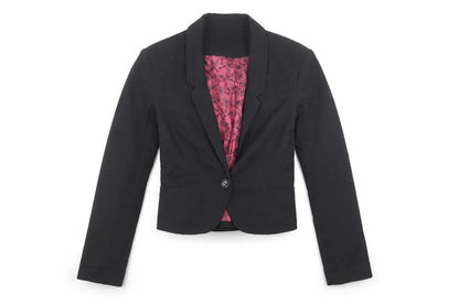 Divided by H&M Womens Black Jacket Blazer Size 6 Button