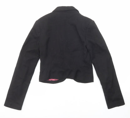 Divided by H&M Womens Black Jacket Blazer Size 6 Button