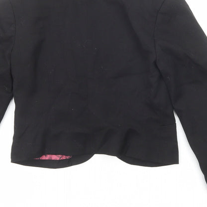Divided by H&M Womens Black Jacket Blazer Size 6 Button