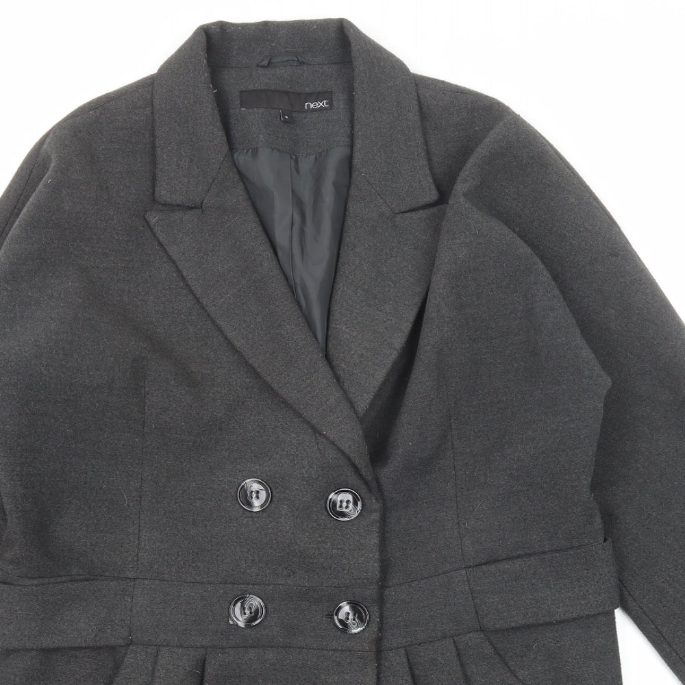 Womens UK Size 16 NEXT Grey Overcoat