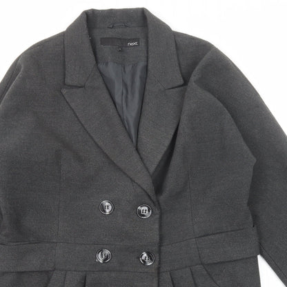Womens UK Size 16 NEXT Grey Overcoat