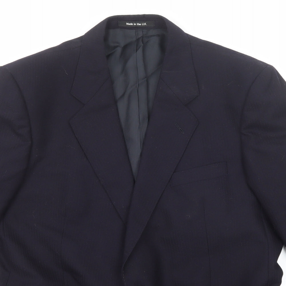 Mens UK Size 42 St Michael Regular Blue Suit Jacket