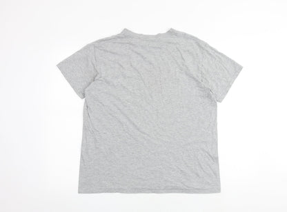 I SAW IT FIRST Womens Grey Polyester Basic T-Shirt Size M Round Neck - Malibu Bay Athletic