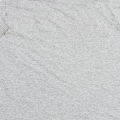 I SAW IT FIRST Womens Grey Polyester Basic T-Shirt Size M Round Neck - Malibu Bay Athletic