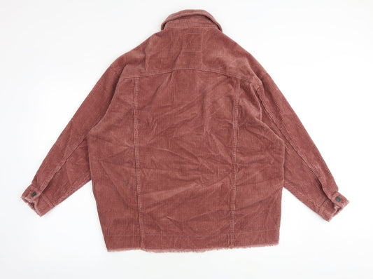 Zara Mens Pink Jacket Size S Button