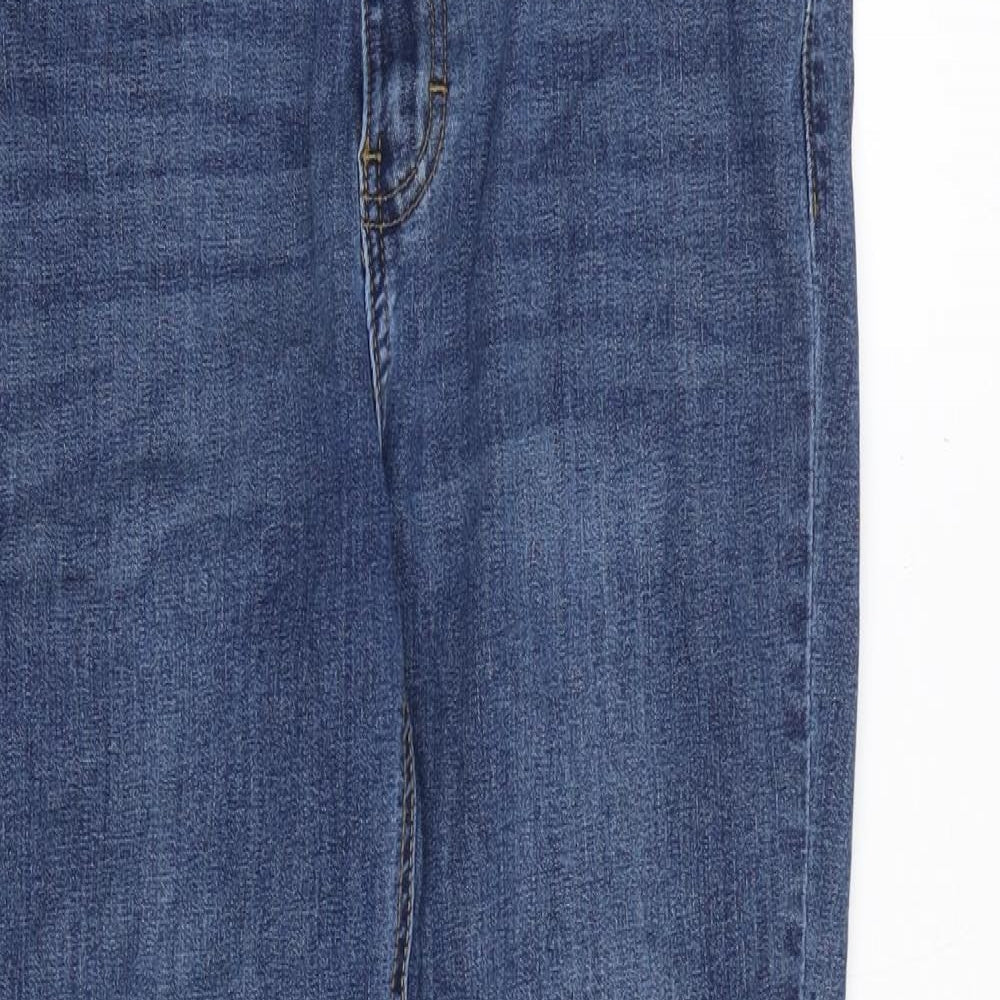 Dont think twice Womens Blue Cotton Skinny Jeans Size 12 Slim Zip