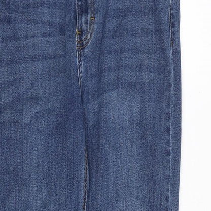 Dont think twice Womens Blue Cotton Skinny Jeans Size 12 Slim Zip