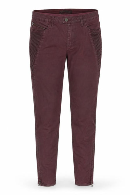 Womens UK Size 12 Zara Regular Fit  Red Trousers