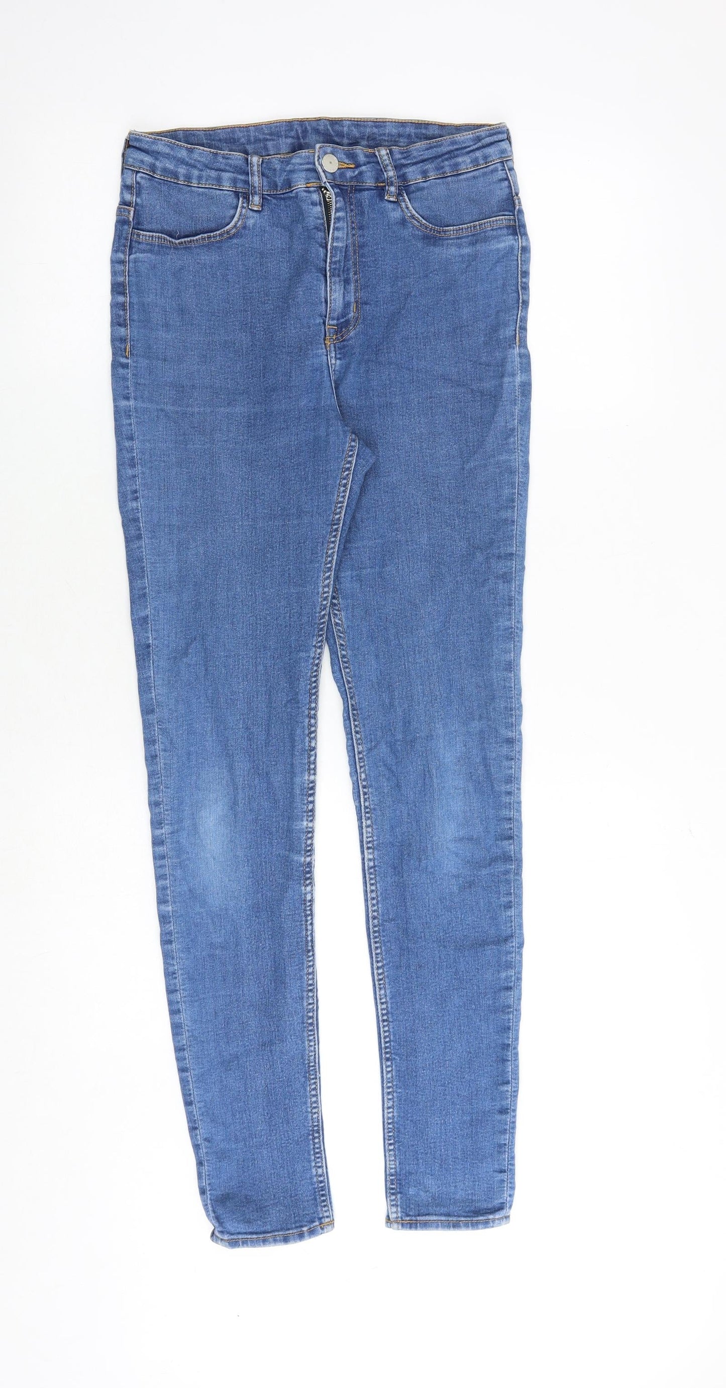 Womens UK Size 10 H&M Slim Fit Skinny Blue Jeans
