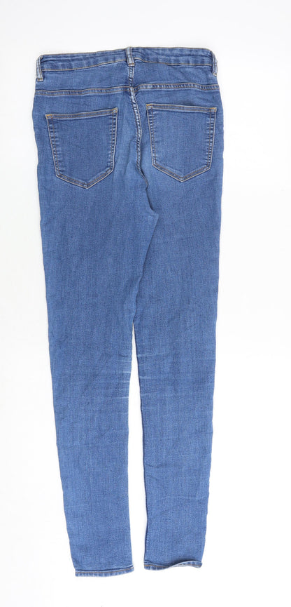Womens UK Size 10 H&M Slim Fit Skinny Blue Jeans