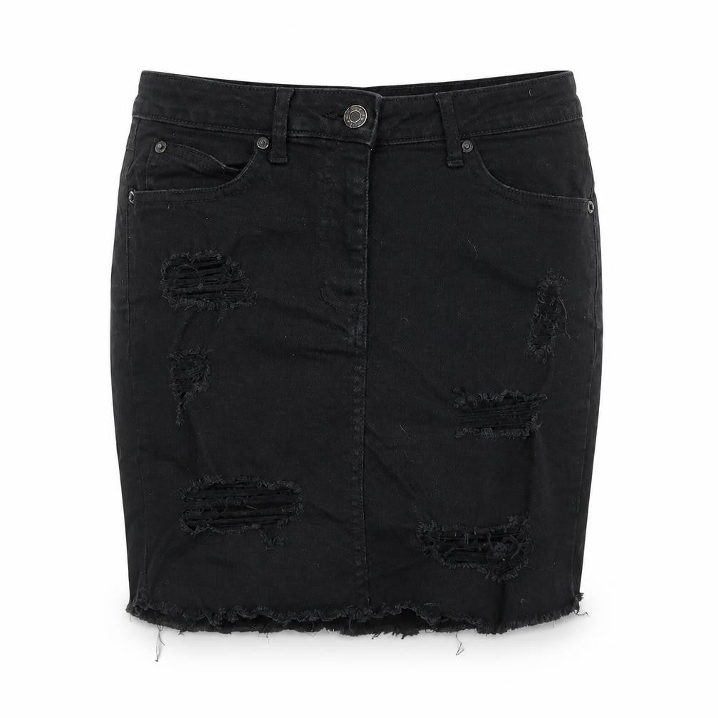 Womens UK Size 8 New Look A-Line Denim Skirt