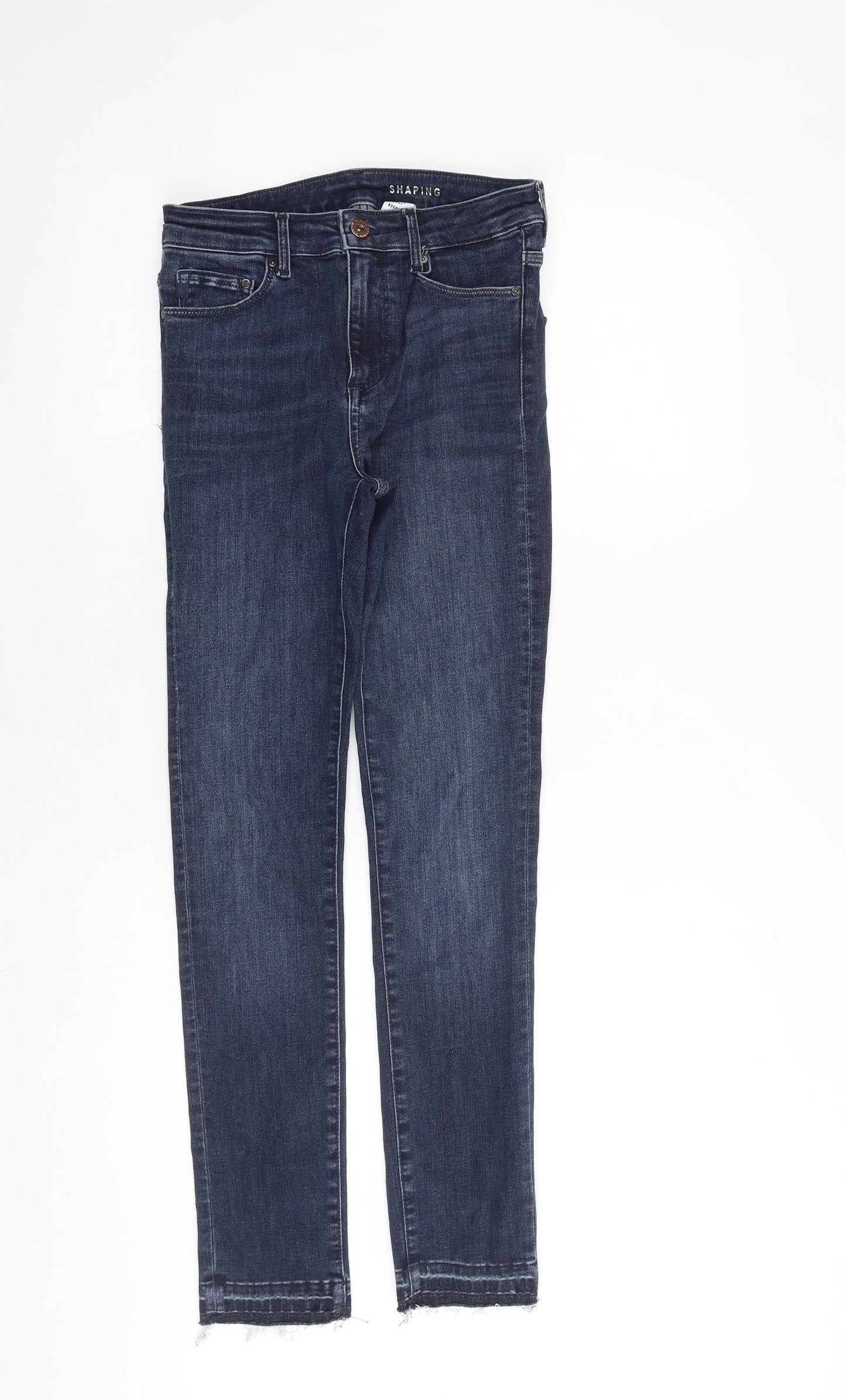 Womens UK Size 28 in H&M Slim Fit Skinny Blue Jeans