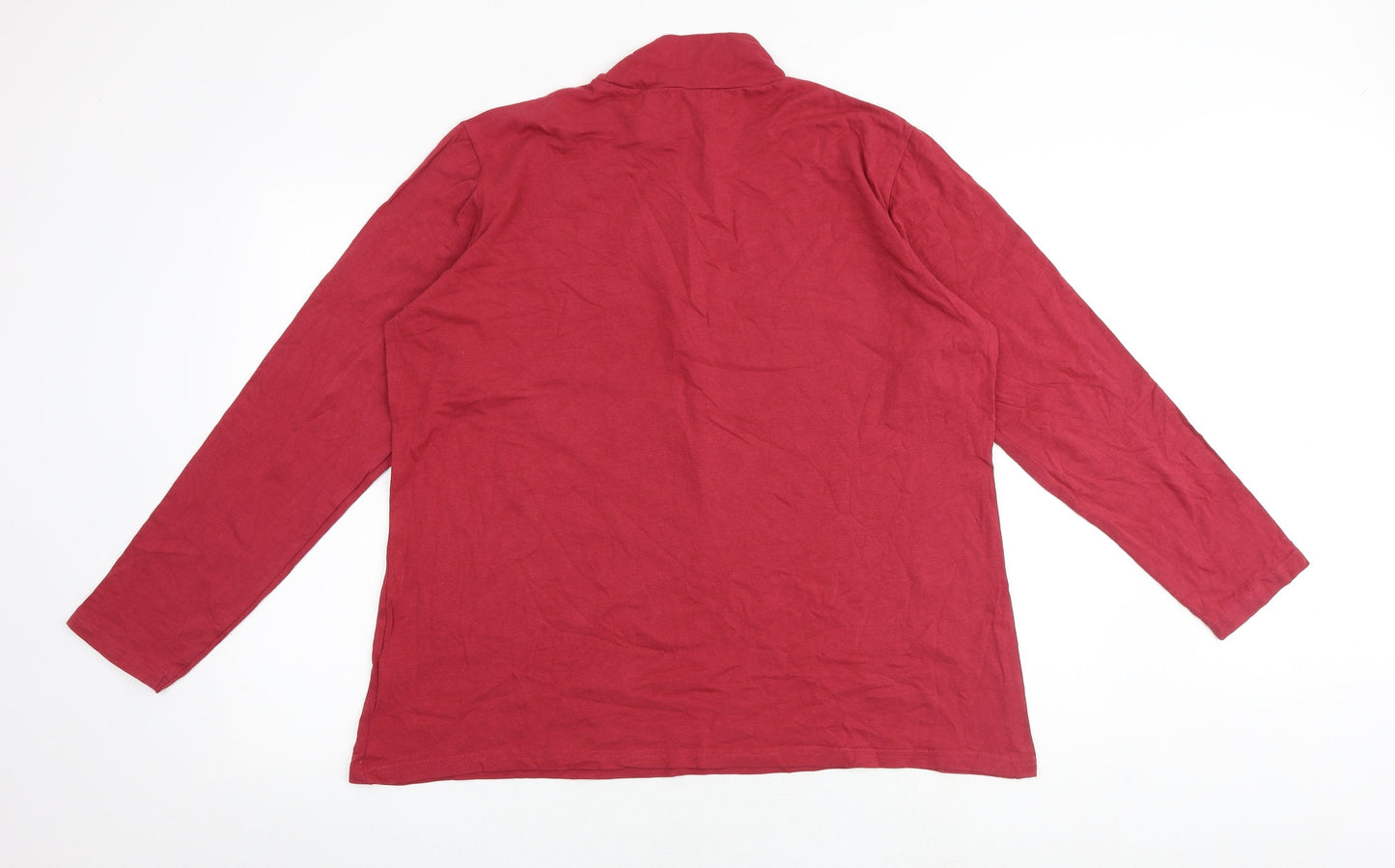 Womens UK Size 20 Atlas For Women Red Basic Blouse