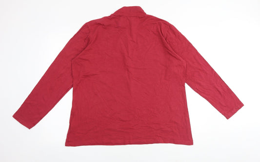 Womens UK Size 20 Atlas For Women Red Basic Blouse