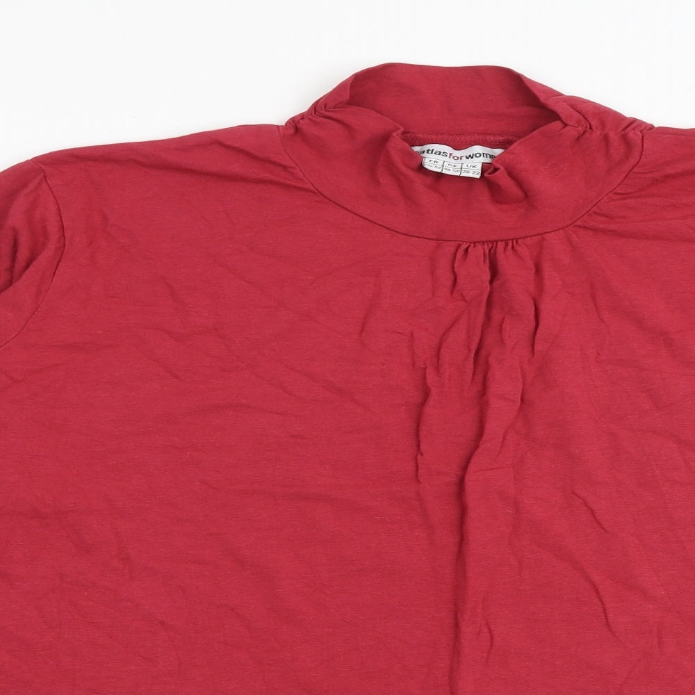 Womens UK Size 20 Atlas For Women Red Basic Blouse