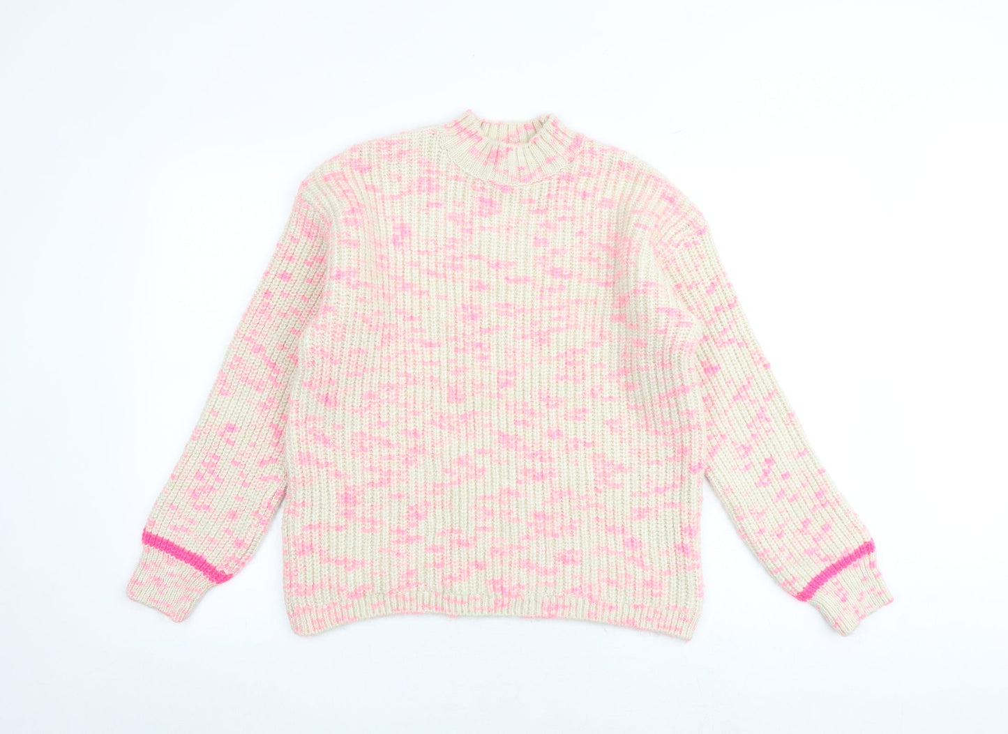 Womens UK Size 10 M&Co Multicoloured Pullover Jumper