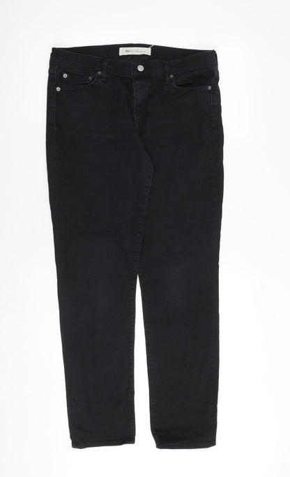 Womens UK Size 30 in Gap Regular Fit Skinny Black Jeans