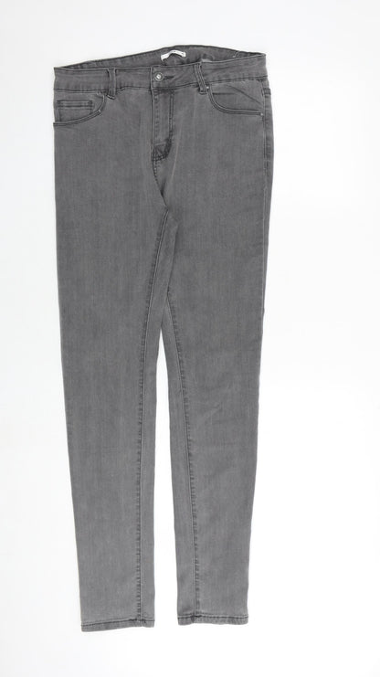 Womens UK Size 14 Laulia Regular Fit Skinny Grey Jeans