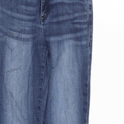 William Rast Womens Blue Cotton Skinny Jeans Size 24 in Regular Zip
