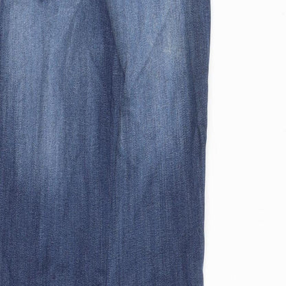William Rast Womens Blue Cotton Skinny Jeans Size 24 in Regular Zip