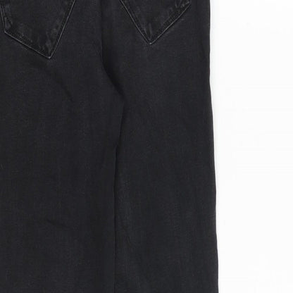 River Island Womens Black Cotton Skinny Jeans Size 8 Slim Zip
