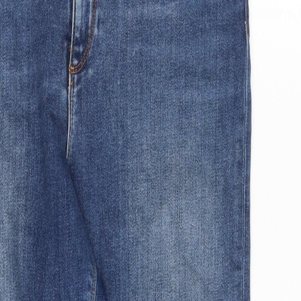ASOS Womens Blue Cotton Skinny Jeans Size 32 in L32 in Slim Zip