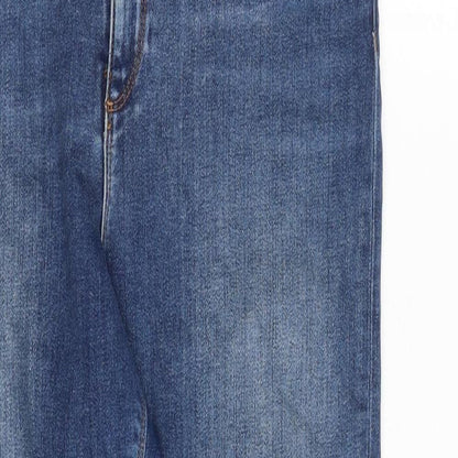ASOS Womens Blue Cotton Skinny Jeans Size 32 in L32 in Slim Zip