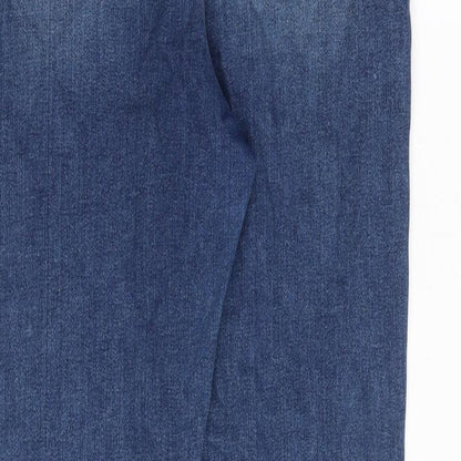 ASOS Womens Blue Cotton Skinny Jeans Size 32 in L32 in Slim Zip