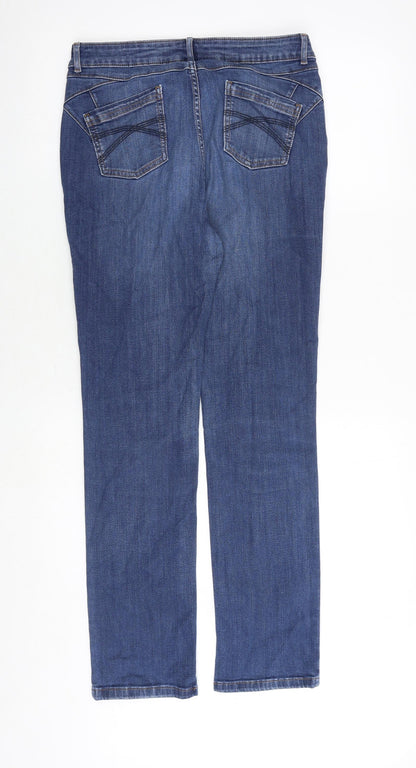 Per Una Womens Blue Cotton Skinny Jeans Size 30 in Regular Zip