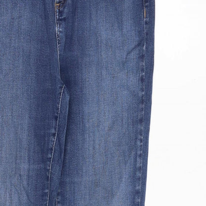 Per Una Womens Blue Cotton Skinny Jeans Size 30 in Regular Zip