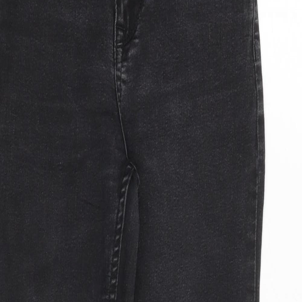 New Look Womens Grey Cotton Skinny Jeans Size 8 Slim Zip