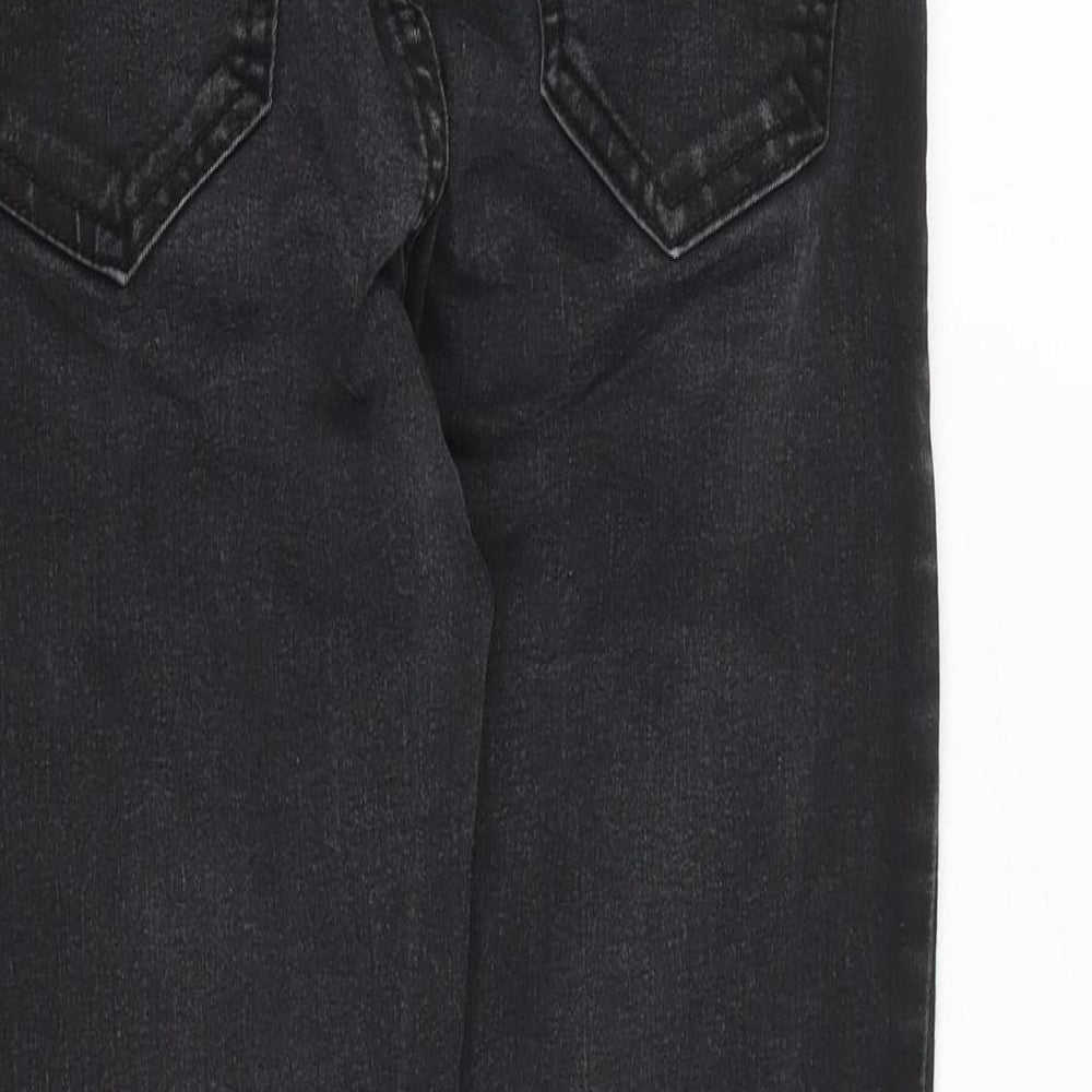 New Look Womens Grey Cotton Skinny Jeans Size 8 Slim Zip