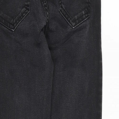 New Look Womens Grey Cotton Skinny Jeans Size 8 Slim Zip