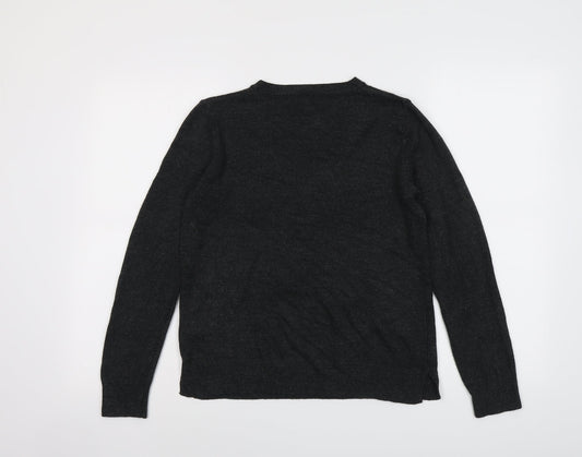 Womens UK Size 10 Marks and Spencer Grey Pullover Jumper
