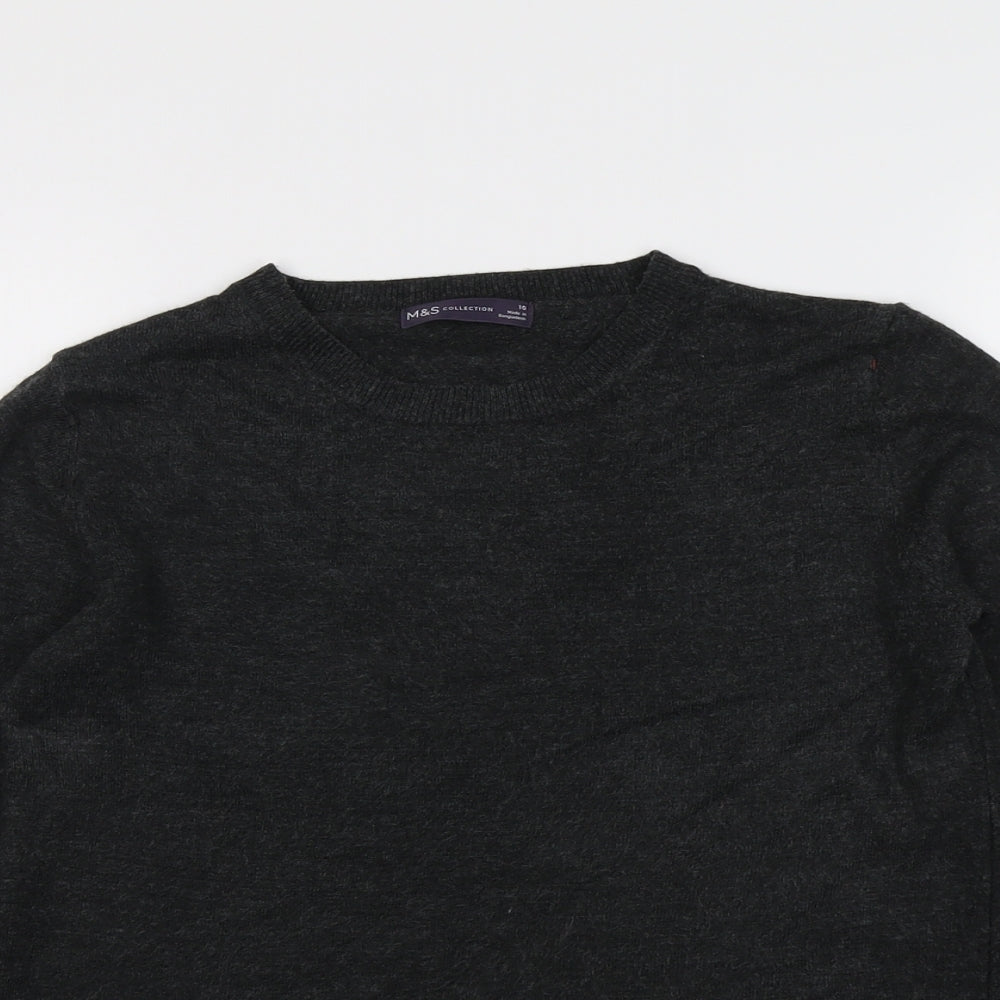Womens UK Size 10 Marks and Spencer Grey Pullover Jumper