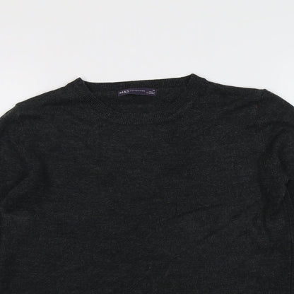 Womens UK Size 10 Marks and Spencer Grey Pullover Jumper