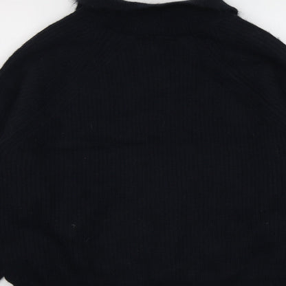 Womens UK Size L Marks and Spencer Blue Henley Jumper