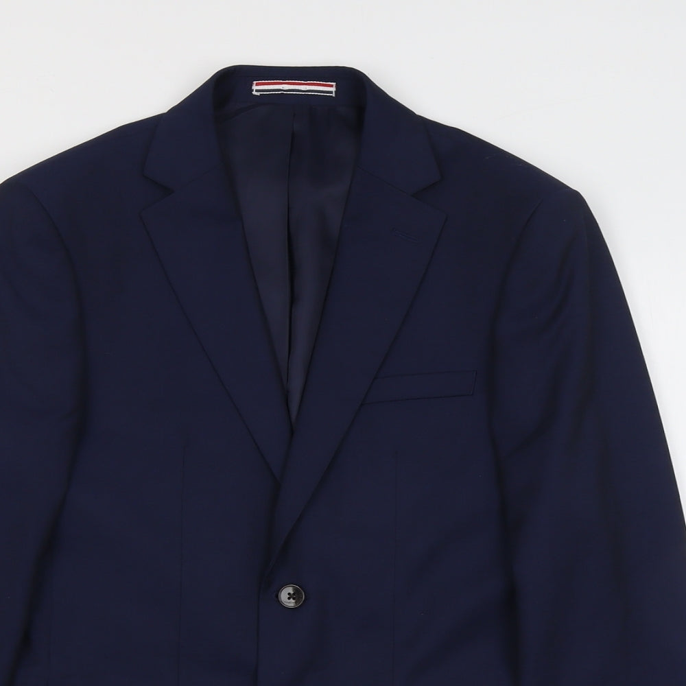 Mens UK Size 36 Moss London Regular Blue Suit Jacket